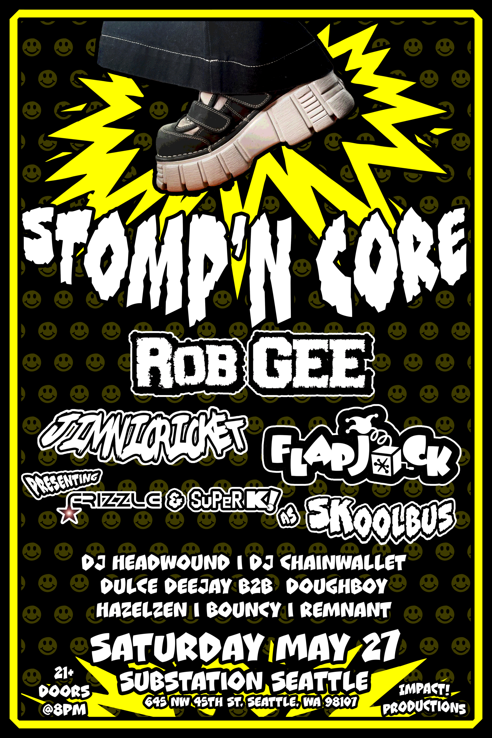 STOMP'N CORE FLYER POSTER