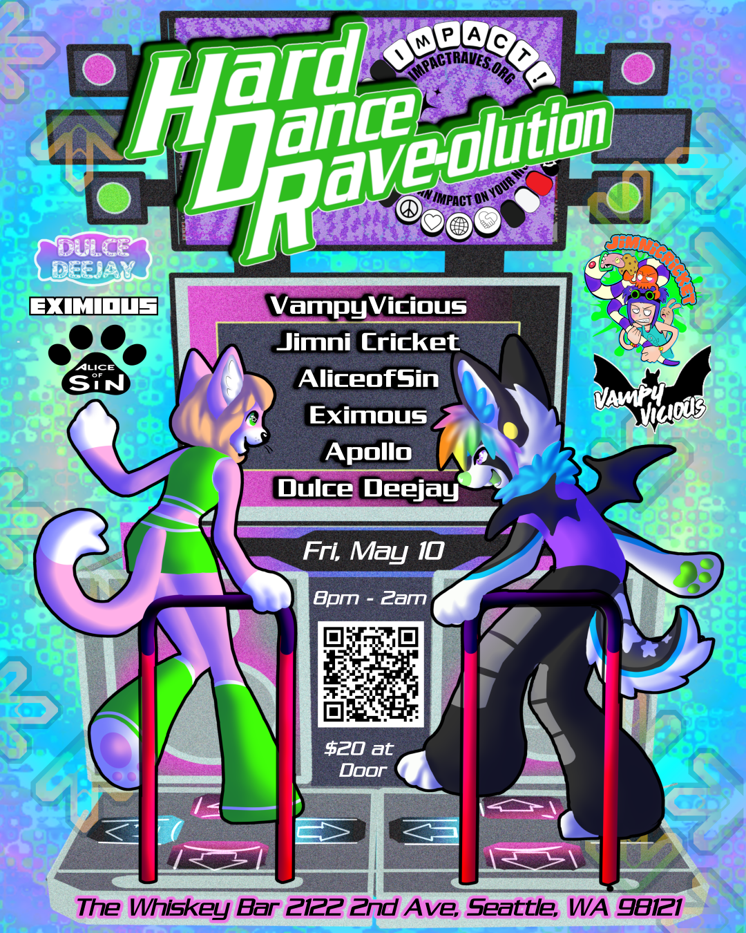 hard dance rave-olution flyer