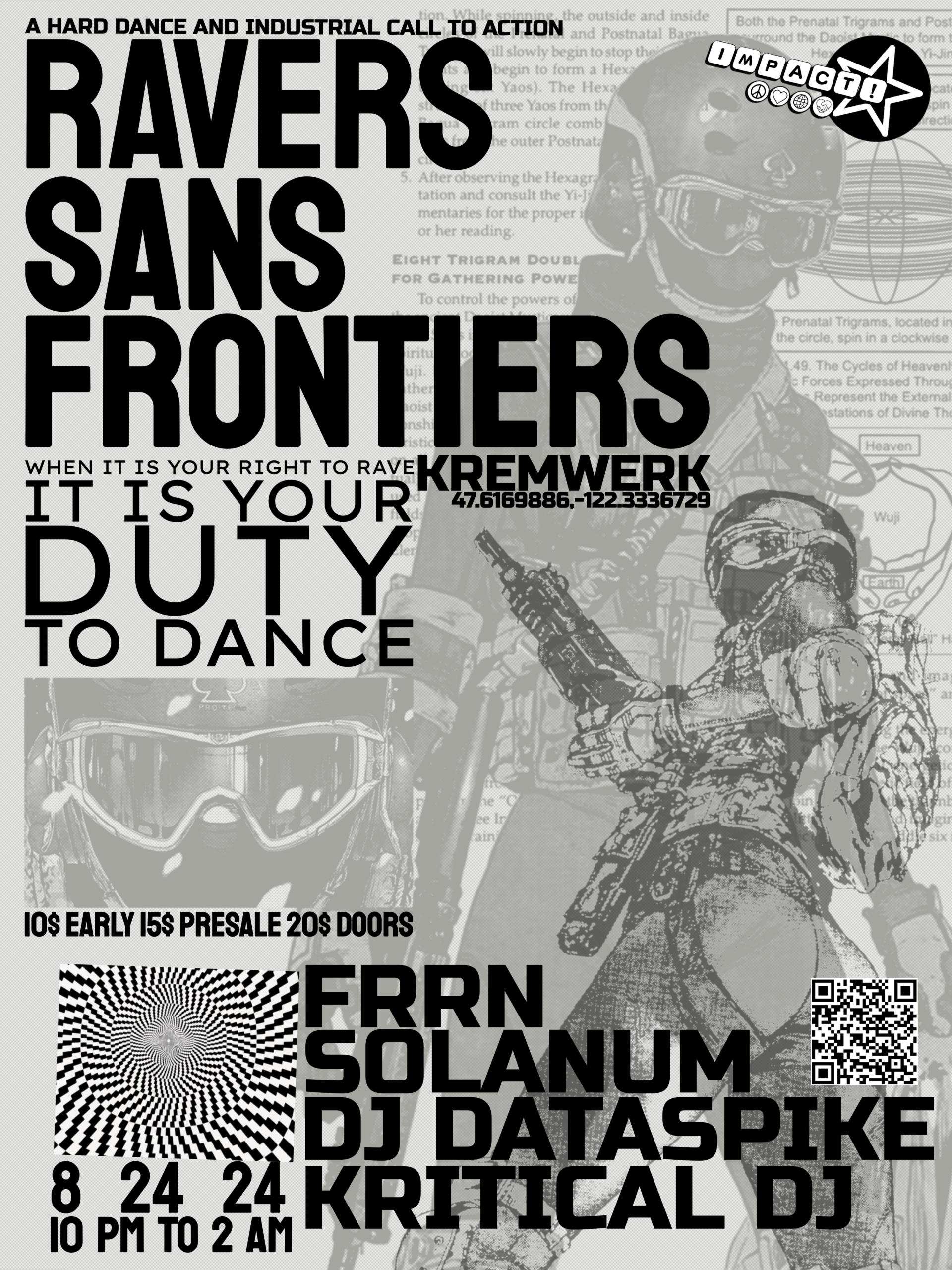 Ravers Sans Frontiers Flyer