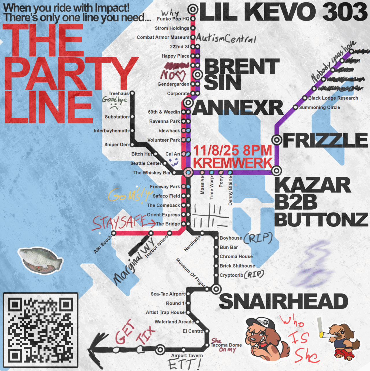 the party line flyer