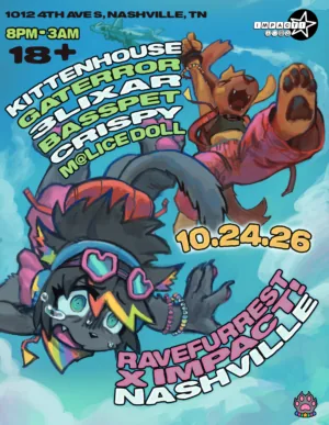 Ravefurrest x Impact! Nashville poster